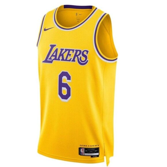 Nike Los Angeles Lakers Swingman Jersey Mens XL LeBron James #6 Icon Edition - Picture 1 of 10